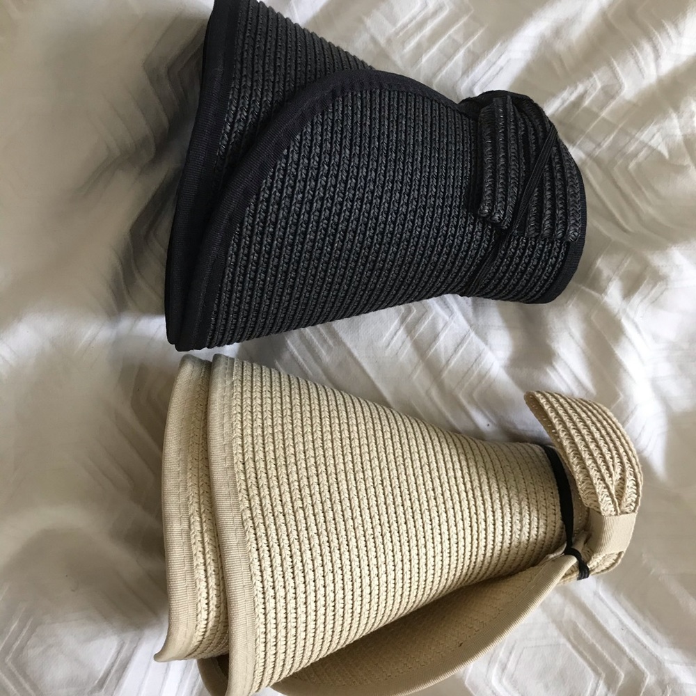 Roll up straw hats